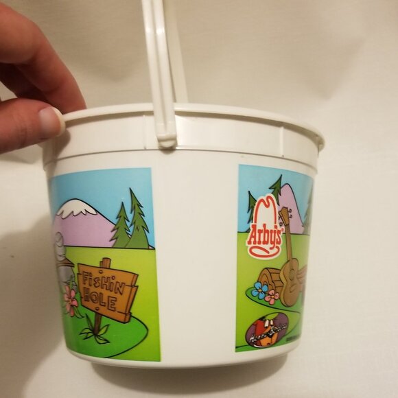 EUC 1995 Quick Draw McGraw & Baba Looey plastic bucket - Picture 6 of 9